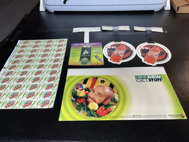 Mt Dew Advertising Mountain Dew Stuff Code Red Amp Shelf Danglers Diet Stickers