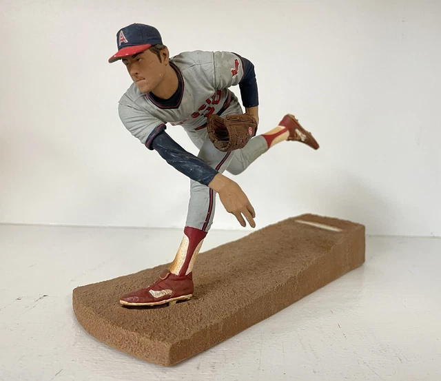 Mcfarlane Nolan Ryan Cooperstown Series 3 Figure, Angels, Gray Jersey, Loose Mcfarlane Nolan Ryan Cooperstown Series 3 Figure, Angels, Gray Jersey, Loose