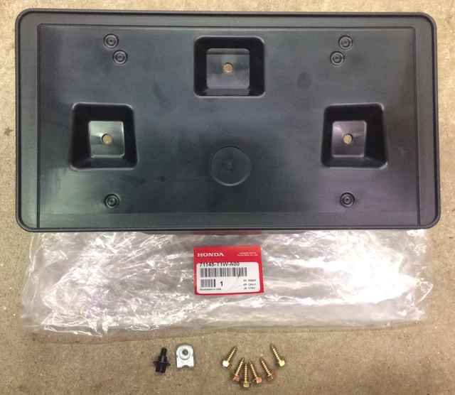 GENUINE OEM HONDA CRV Front License Plate Holder Kit 2015 2016
