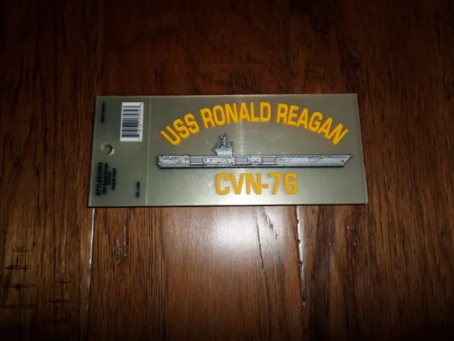 U.s Military Navy Ship Uss Ronald Reagan Cvn-76 Window Decal Bumper Sticker