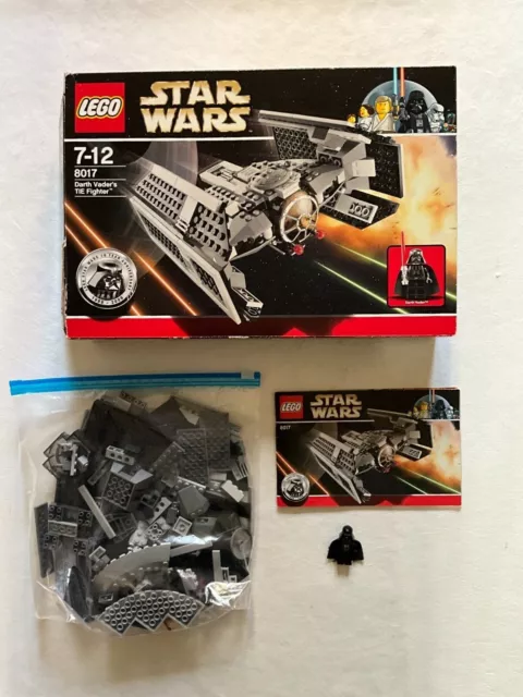 Lego 8017 Star Wars Darth Vader’s TIE Fighter 10 Year Anniversary 100% Complete