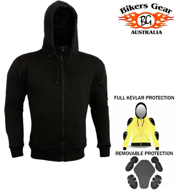 Sudadera con capucha para motocicleta Australian Bikers Gear forrada con DuPont™ KEVLAR® UK