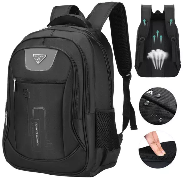 15.6" Laptop Backpack Waterproof Bussiness Travel Rucksack School Shoulder Bag