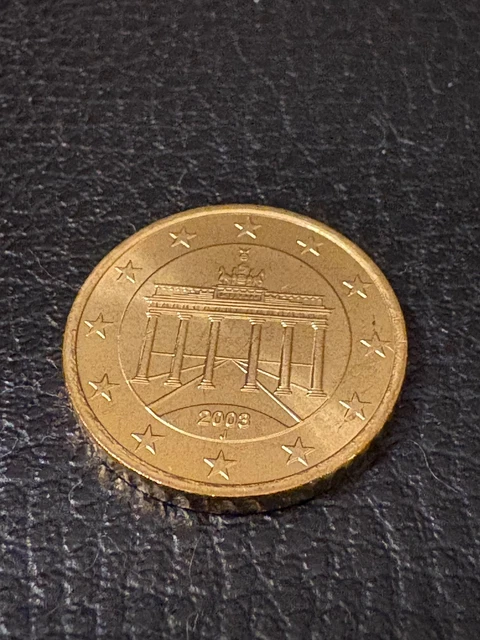 Pièce De 50 Centimes Euro Allemagne 2002 - Non Circulée, Bimétallique, Rare, état Comme Neuf