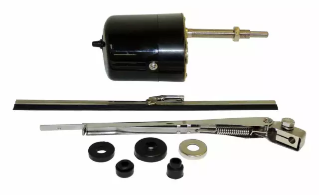 Vintage - Metal Black Wiper Motor Kit - 6V