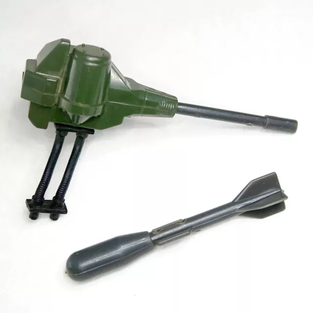 GI Joe Chain Gun Cannon with Hose & Side-Winder HE Missile 1983 Dragonfly XH-1