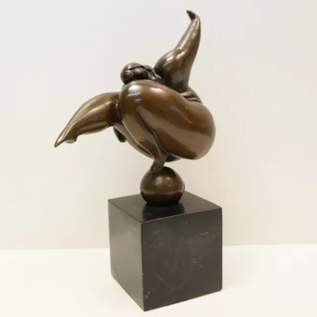 Statue Sculpture Dancer Sexy Modern Style Bronze Signed