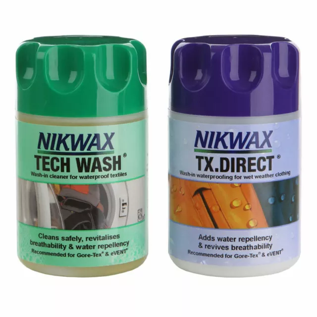Nikwax Tech Wash & TX Direct Twin Pack 150ml