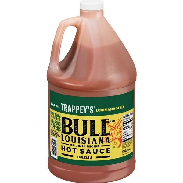 Trappey's Bull Louisiana Recipe Hot Sauce - 1 Gallon