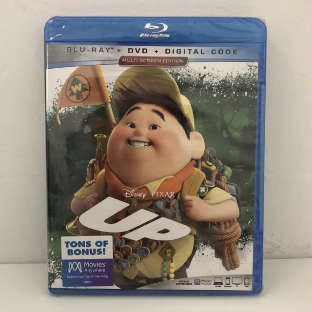 Up Blu Ray + DVD + DIGITAL HD Disney Pixar Multi Screen New Sealed