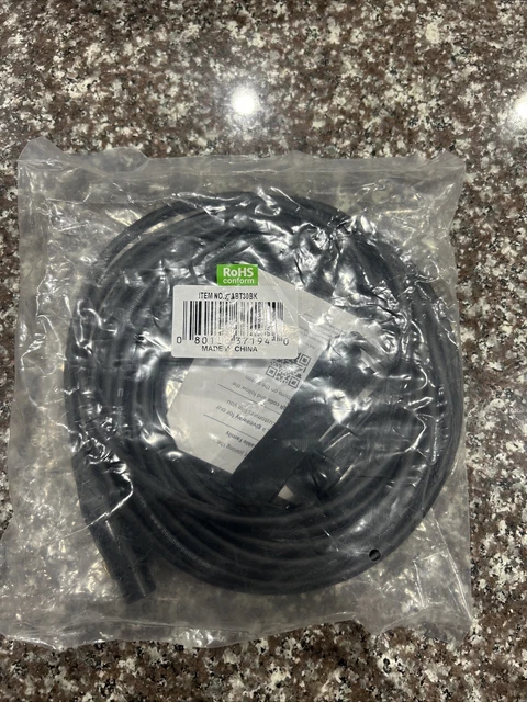 3 Pin XLR Male to Right Angle Female Balanced Microphone Cable 30 FT