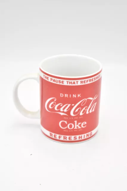 Coca Cola Mug The Pause That Refreshes Official Collectors Red Coffee Cup
