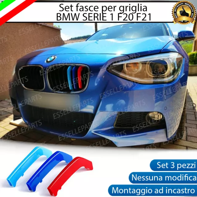 GRIGLIA ANTERIORE NERO LUCIDO M DOPPIA FASCIA BMW SERIE 1 F20 F21 2015-2017