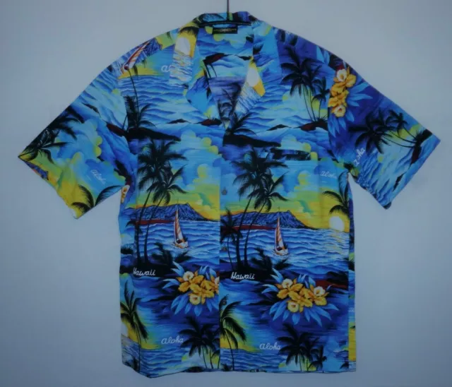 ROYAL CREATIONS Hawaiian shirt UK XL US L 48" 122 cm HA96