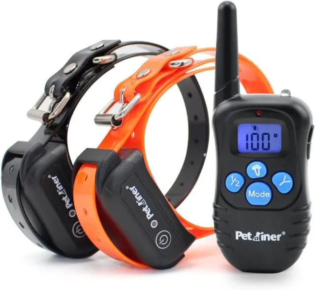 330Yard Remote Dog Shock Training Collar Rechargeable Waterproof LCD Pet Trainer