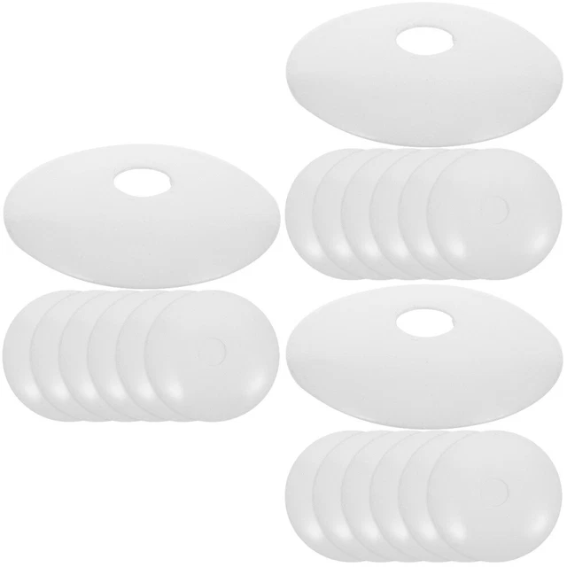 18 piezas Lámpara de techo Candelabro Base Bandeja Lámpara de mesa Base Cubierta redonda