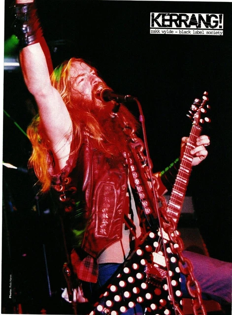 Tpot162 Advert/Picture 11X8" Black Label Society - Zakk Wylde