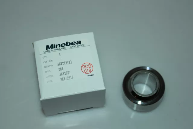 ABWT12 (R) 3/4" NMB Minebea Motorsport Stainless Steel Spherical Plain Bearing