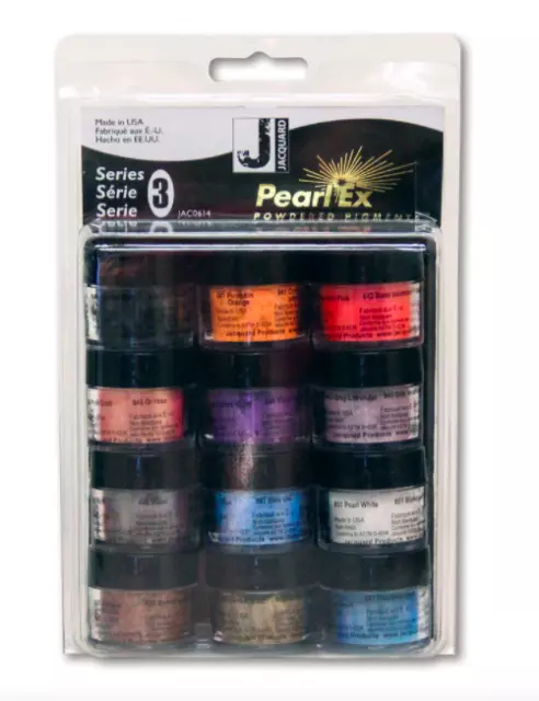 Pearl Ex 12 Colour Set - Mica Metallic Powder Pigments - Resin Colour Series 3