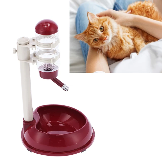 Pet Lift Drinking Fountain Food Automatic Feeding Dog Water Dispenser For Ca Ids