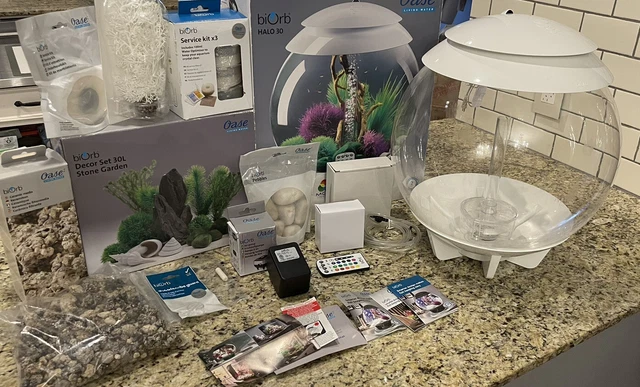 biOrb Halo 30L White Aquarium Fish Tank Color Change LED Decor & MANY Extras! 5