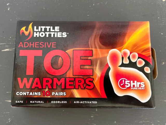 Little Hotties - Adhesive Toe Warmers 10-Pairs - New NIP Sealed