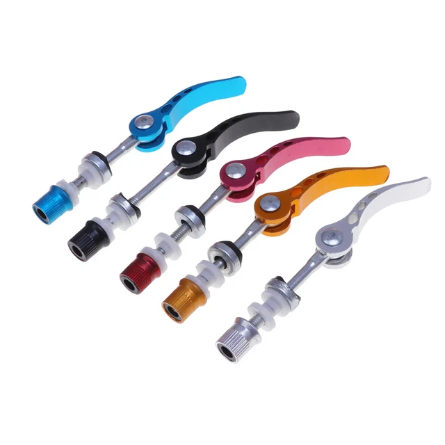 5pcs Wheel Hub Bolt Skewers Lever Axle Set Seatpost Quick Release