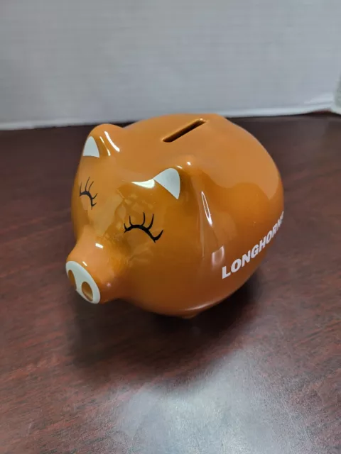 University Of Texas Piggy Bank MissingPlug 5.5 x 3 x 3.5 Inches