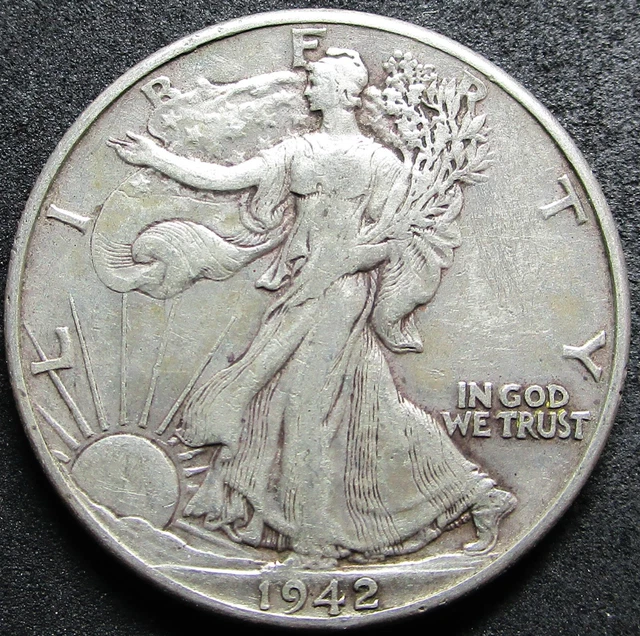 1942 Walking Liberty Half Dollar Coin