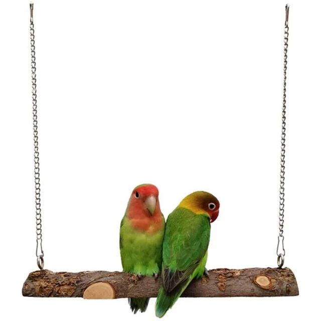 Natural Outdoor Indoor Handmade Parrot Toys Hammock Hanging Perch Bird Swing