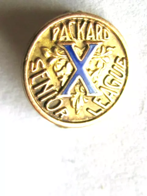 Packard Motor Car Co 10K Gold Small Pin 10 Years Employee Service Senior League