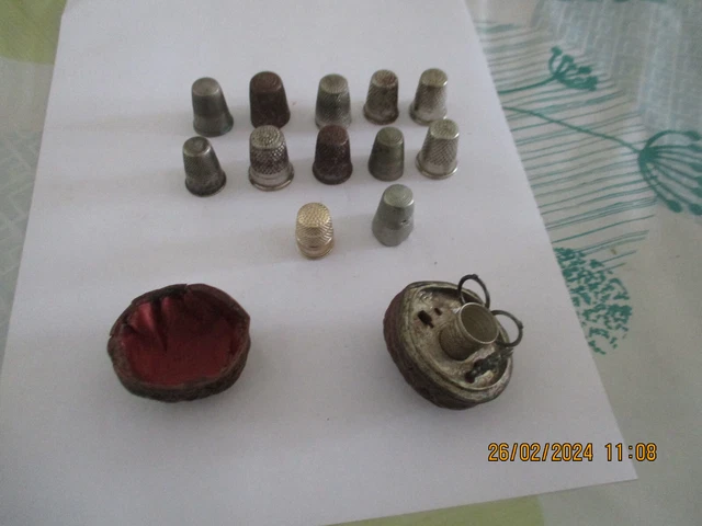 Guaber Lot De 10 Dés à Coudre De Différentes Tailles Pour La