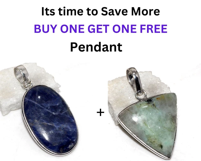 Sodalite Chrysoprase Fresh Stock Deals Pendant Combo Set 2-2" JW