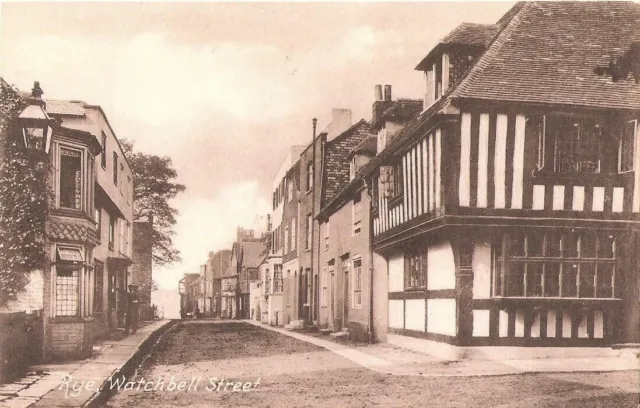 Rye England Watchbell Street Vintage Postcard