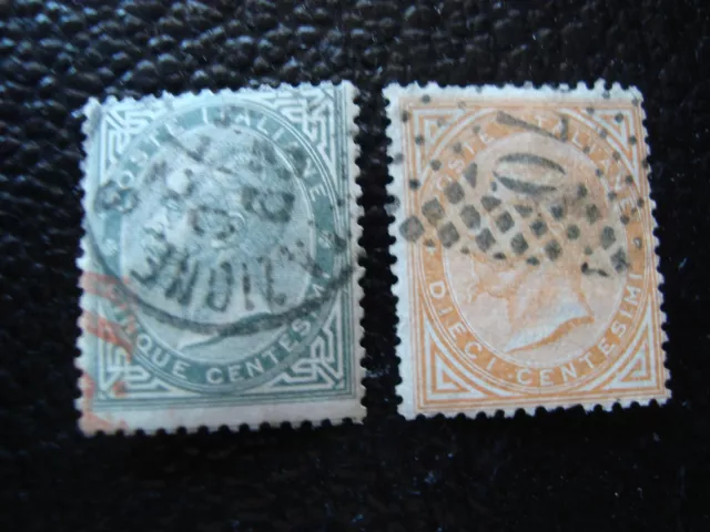 ITALIE - timbre - yvert et tellier n° 14 15 obl (A11) stamp italy (Z)