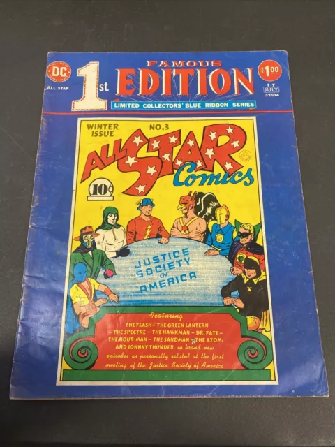 FAMOUS 1st EDITION ALL STAR COMICS LIMITED COLLECTORS BLUE RIBBON SERIES