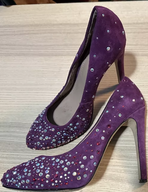 Vince Camuto Rhinestone Purple Women’s Heels Size 7 Used