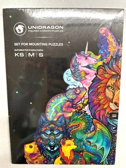 Unidragon Wooden Puzzle Mounting System For Puzzle Sizes: KS, M, S