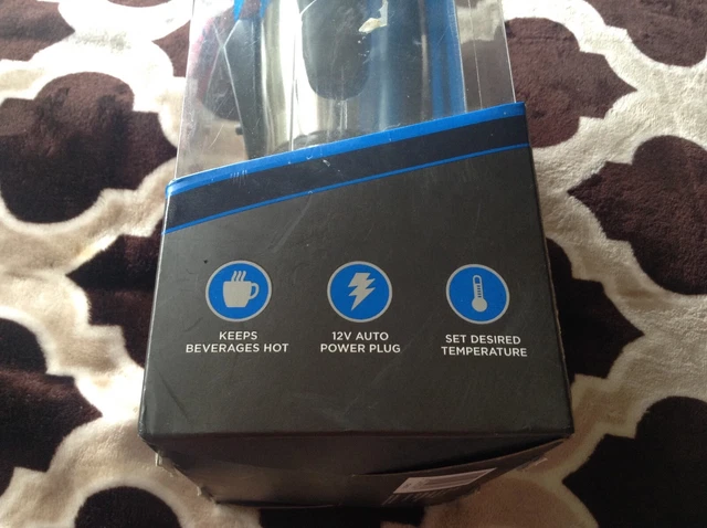 Brand New! SmartGear 12V digital heated mug plug in car great for travel 9