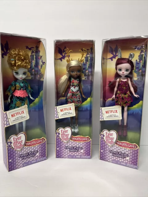 Boneca Harelow - Ever After High Dragon Games Pixies