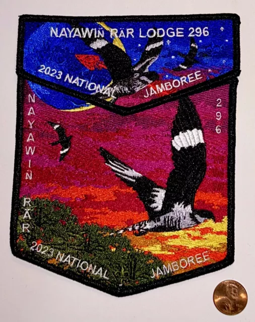 Nayawin Rar Oa 296 Bsa Tuscarora Council 2023 Jamboree 2-Patch Few Made Must Get