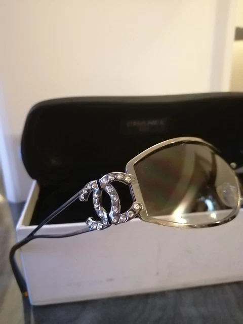 rhinestone chanel sunglasses