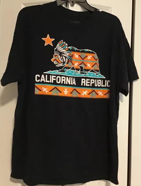 California Republic Cali Bear Graphic T-shirt Tee XL Brisco  Apparel