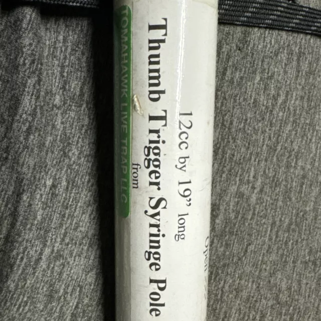 Tomahawk Thumb trigger Syringe Pole - 12cc 19” Long