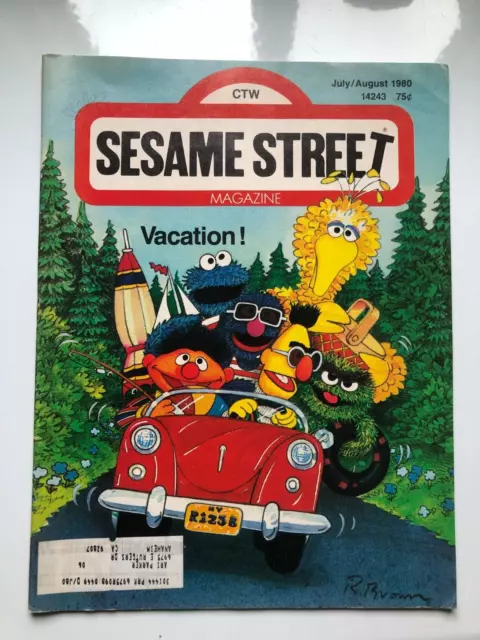 Vintage Sesame Street Magazine July/August 1980