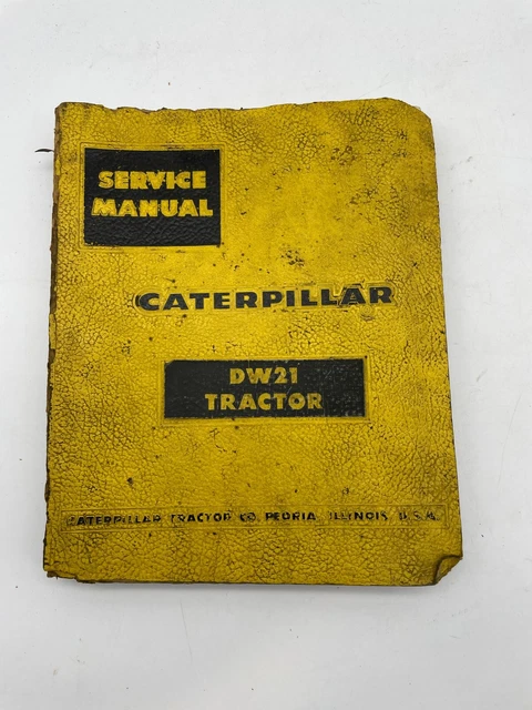 Caterpillar DW21 Tractor Service Manual S/N 58C1-UP, 69C1-UP, 85E1-UP,  86E1-UP
