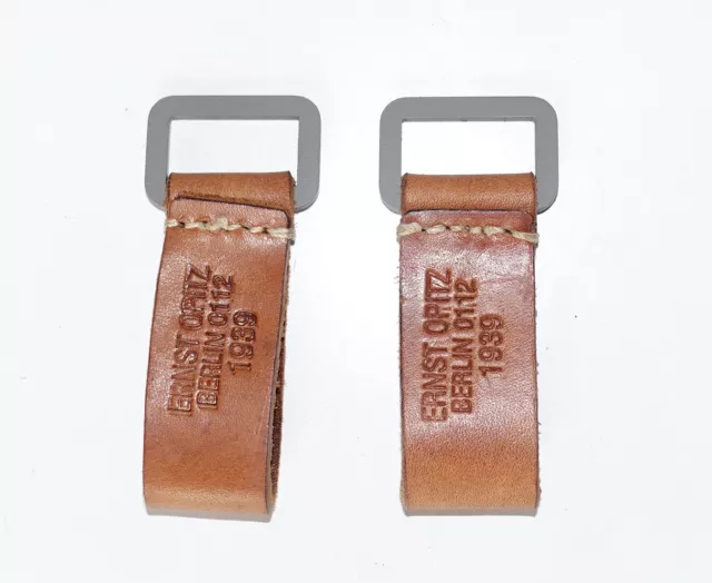German Army Luftwaffe Ww2 Repro Set Of 2 Y-Strap Belt Loops D-Rings Berlin 1939
