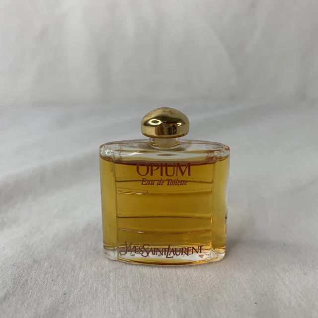 Vtg Opium Eau de Toilette Perfume YSL 1/4 oz 7.5 ml Splash Yves Saint Laurent