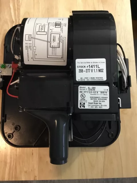 XLERATOR HAND DRYER XL-SBV HV EXCEL 208-277volt MOTOR ASSEMBLY REPLACEMENT NEW