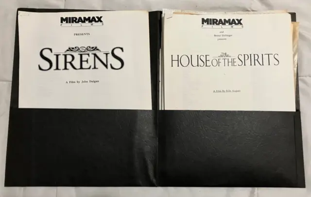 House of Spirits & Sirens Press Junket Kit 1993-94 – Streep Irons Ryder Banderas